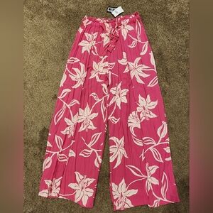 Angie Floral Pink Women's Pants